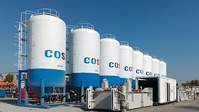 300bbl Barite Bulk Silos for CNOOC